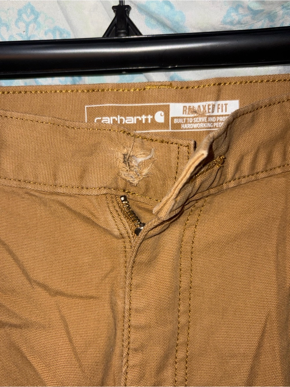 Carhartt Men's Tan Work Chinos size 38x32 - Picture 6 of 7